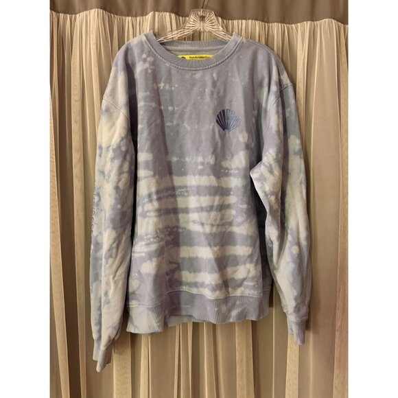 New Amsterdam Surf Association Tie-Dye Crewneck Sweatshirt Purple/White XL rever - Picture 2 of 9